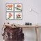 Stupell Industries Red Spotted Mushrooms 4 pc Framed Giclee Wall Art Set Design by Alexandria Gilbert Kincaid